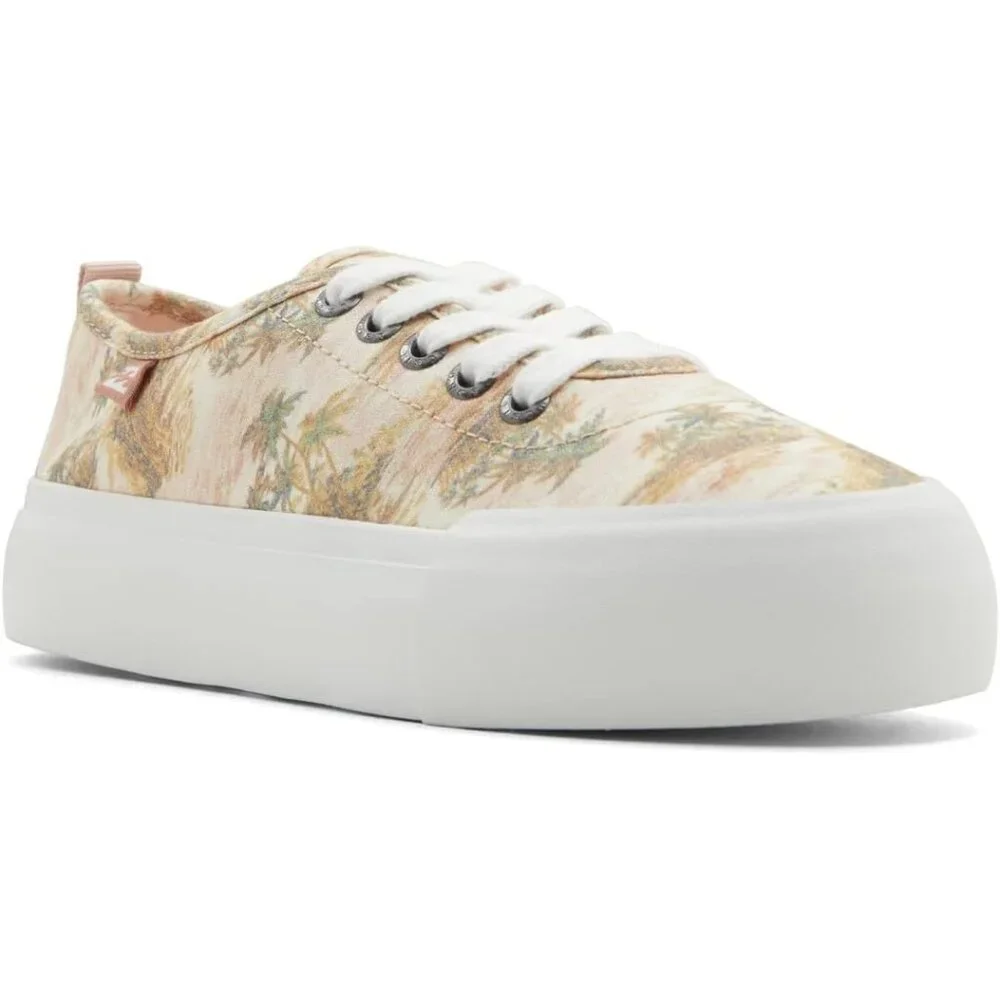 Billabong Women Sz 10 Platform Tropical Palm Rio Lace Up Cushioned Sneaker Shoes - Picture 4 of 13
